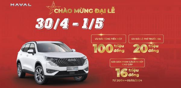 Chào mừng đại lễ 30/4 – 1/5 Giảm giá lên đến 120 triệu.